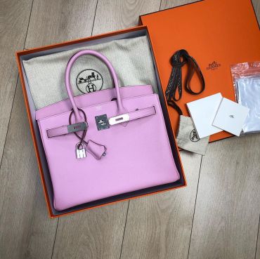Сумка женская Birkin 30 cm, Pink color, Epsom Hermes LUX-39492