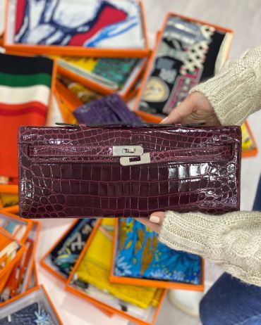  КЛАТЧ KELLY CUT Croc Hermes LUX-41111