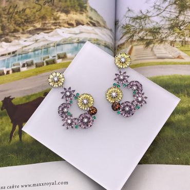 Серьги  LUX-42013