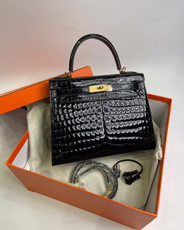 Сумка женская Hermes Kelly 28 см, GHW Hermes LUX-42400