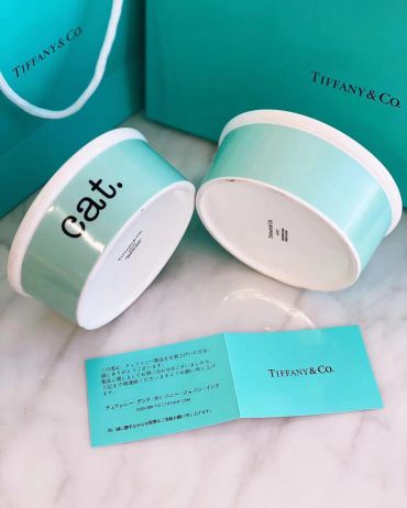 Набор из 2-х мисок для животных Tiffany&Co LUX-42947