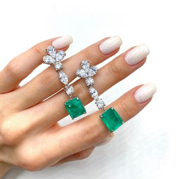 Серьги  LUX-43152