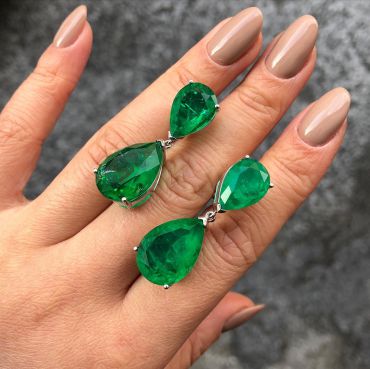 Серьги  LUX-46026