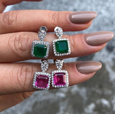 Серьги  LUX-46021