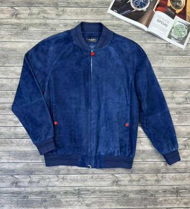Бомбер из натуральной замши  Kiton LUX-109434
