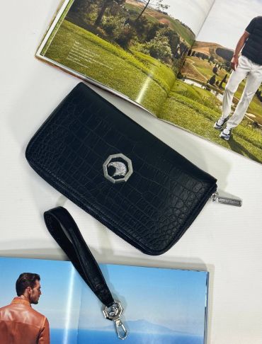 Портмоне из натуральной кожи крокодила Stefano Ricci LUX-115486