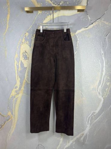  Замшевые брюки Yves Saint Laurent LUX-116129