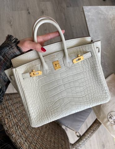 Сумка женская Birkin, 25 Crocodile Niloticus Mat Hermes LUX-117013