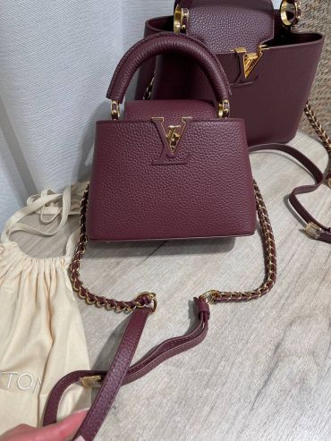  Сумка женская Capucines 21 cm Louis Vuitton LUX-129818