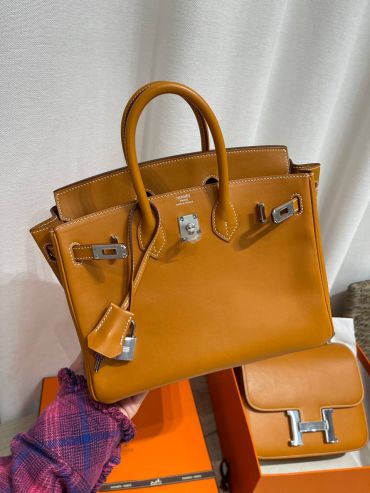  Сумка женская Birkin 25 cm  Butler Leather Hermes LUX-129863