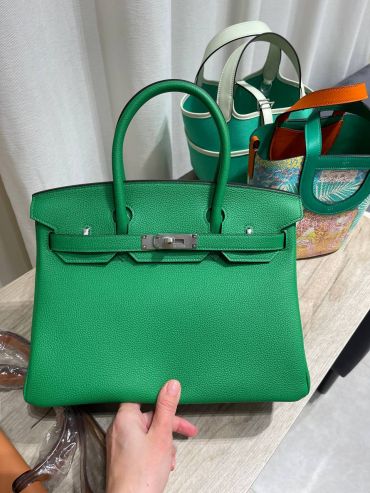 Сумка женская Birkin 30, Togo, РHW Hermes LUX-135637
