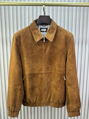 Куртка из натуральной замши  Brunello Cucinelli LUX-136170