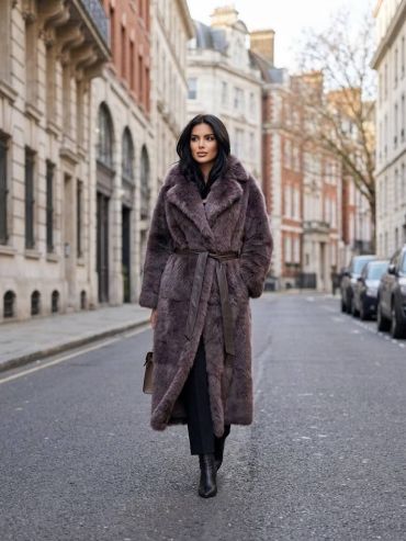 Дубленка двухсторонняя Fendi LUX-138398
