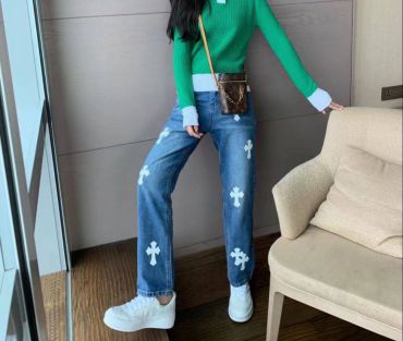 Джинсы CHROME HEARTS LUX-65363