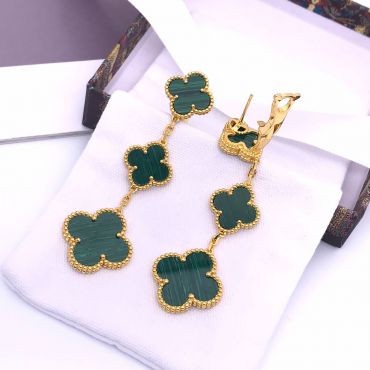 Серьги 3 мотива Van Cleef LUX-71085