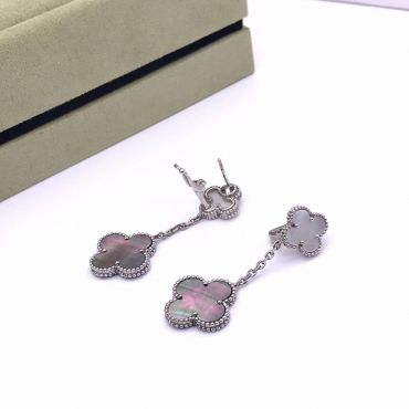 Серьги 2 мотива Van Cleef LUX-72536