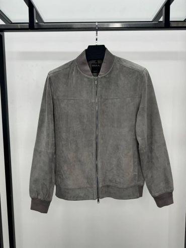 Замшевый бомбер  ZEGNA LUX-119843