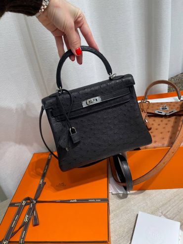 Сумка женская Kelly , 25 cm Ostrich GHW Hermes LUX-128501