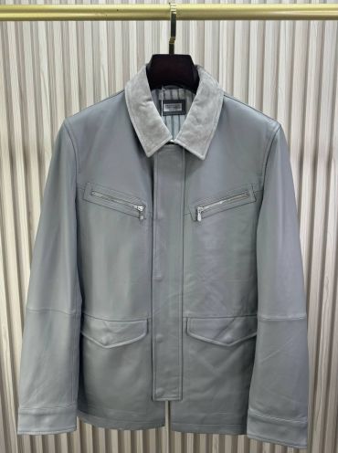 Кожаная куртка Brunello Cucinelli LUX-136739