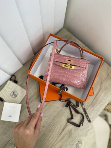 Сумка женская Kelly mini Crocodile Niloticus Lisse Hermes LUX-68616