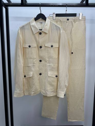  Льняной костюм Kiton LUX-119476