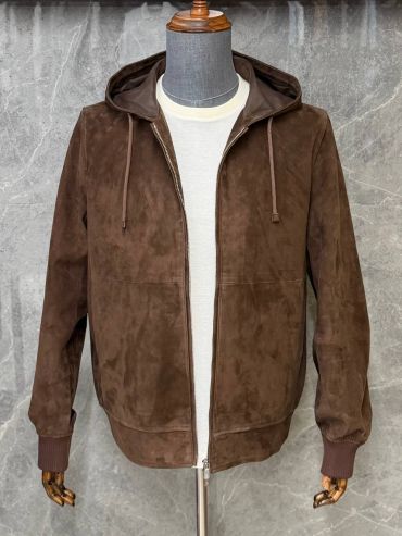 Замшевый бомбер Brunello Cucinelli LUX-136684