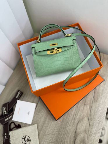 Сумка женская Kelly mini Crocodile Niloticus Mat Hermes LUX-68495