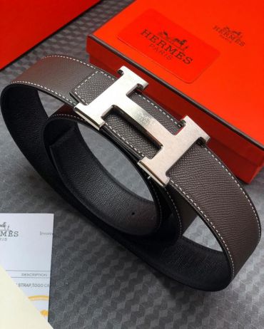 Ремень мужской двусторонний Hermes LUX-18297