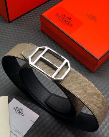 Ремень мужской двусторонний Hermes LUX-18291