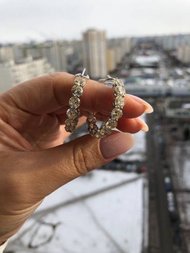 Серьги  LUX-50407