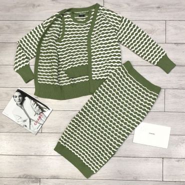 Костюм женский юбочный 3-ка Chanel LUX-26480