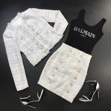 Костюм женский юбочный Chanel LUX-15669