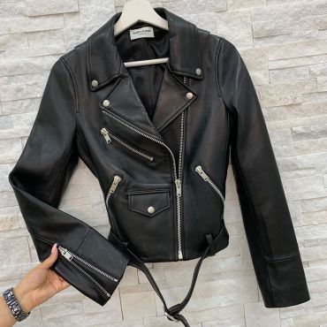 Куртка женская кожаная Yves Saint Laurent LUX-18540