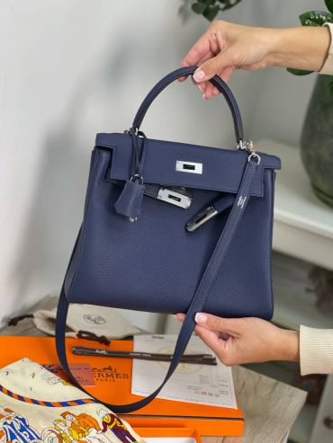 Сумка женская  Kelly 28 cm, togo Hermes LUX-56756