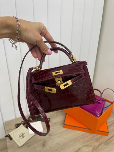 Сумка женская Kelly mini Crocodile Niloticus Lisse Hermes LUX-68611