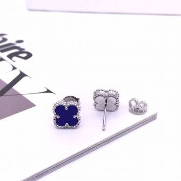 Серьги-пусеты 1см Van Cleef LUX-71080