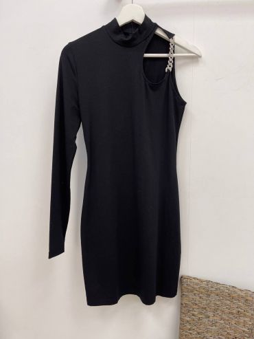  Вечернее платье с одним рукавом  LUX-79667