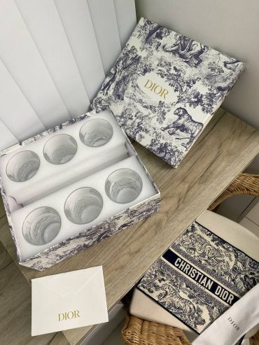 Набор из 6-ти стаканов и коврика  Christian Dior LUX-54511