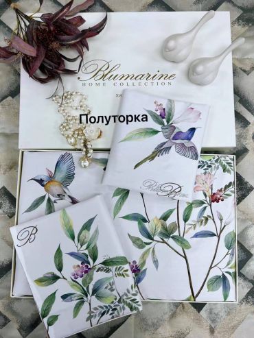 Комплект постельного белья полуторка Blumarine LUX-84376