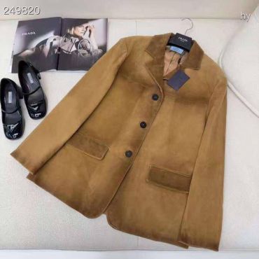 Кожаный жакет  Prada LUX-97025