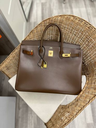 Сумка женская Birkin, 40, GHW Box leather Hermes LUX-101558