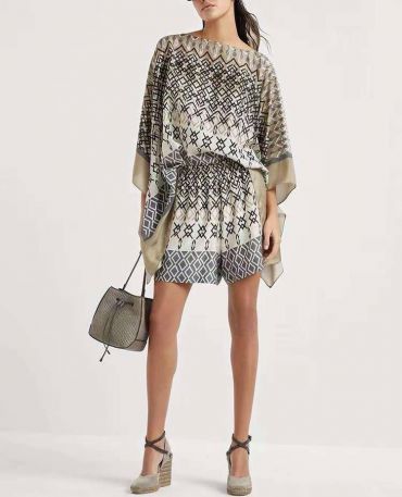 Шелковый костюм  Brunello Cucinelli LUX-108037