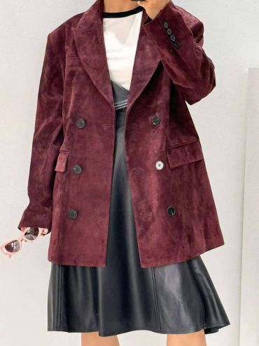 Замшевый жакет The Row LUX-110751