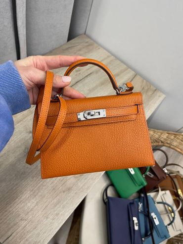 Сумка женская Kelly mini PHW, Chevre Hermes LUX-114532
