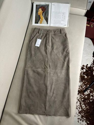 Замшевая юбка  The Row LUX-114734