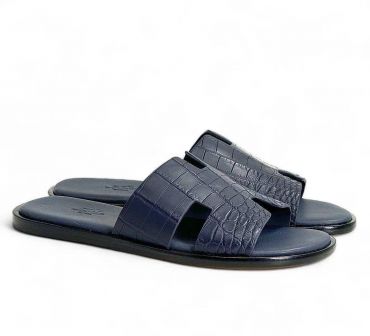 Шлепанцы Hermes из натуральной кожи крокодила  Hermes LUX-115055