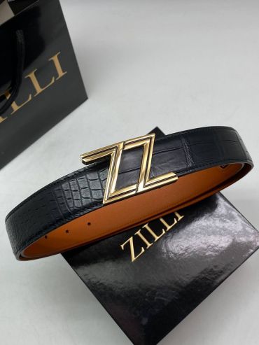 Ремень  из натуральной кожи крокодила  Zilli LUX-115236