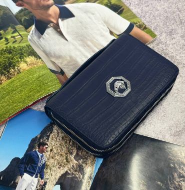 Портмоне из натуральной кожи крокодила Stefano Ricci LUX-115487