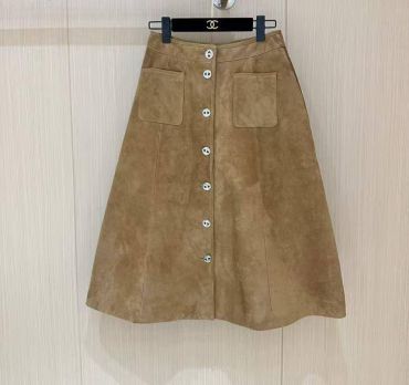 Замшевая юбка Chanel LUX-116561