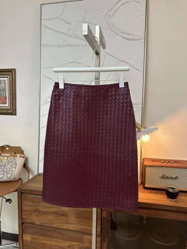 Кожаная юбка Bottega Veneta LUX-116564